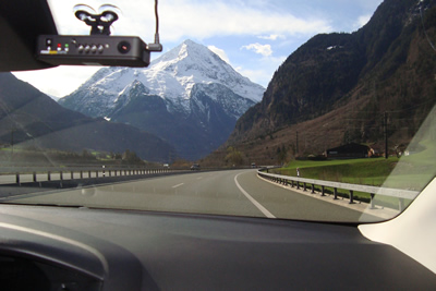 On the way to the Gotthard tunnel